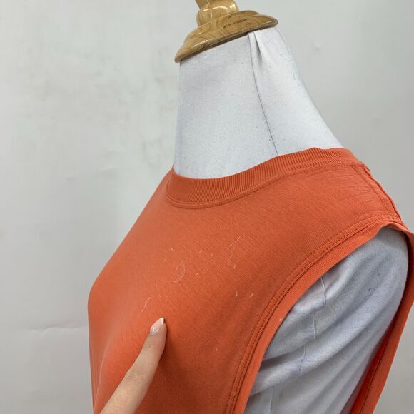 Lululemon All Yours Tank Top Womens 6 Orange Oversized Low Cut Sleeveless *READ - Picture 5 of 11